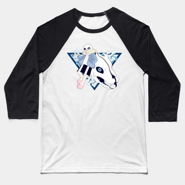 UNDERTALE - Sans + Gaster Blaster Baseball T-Shirt by theruins